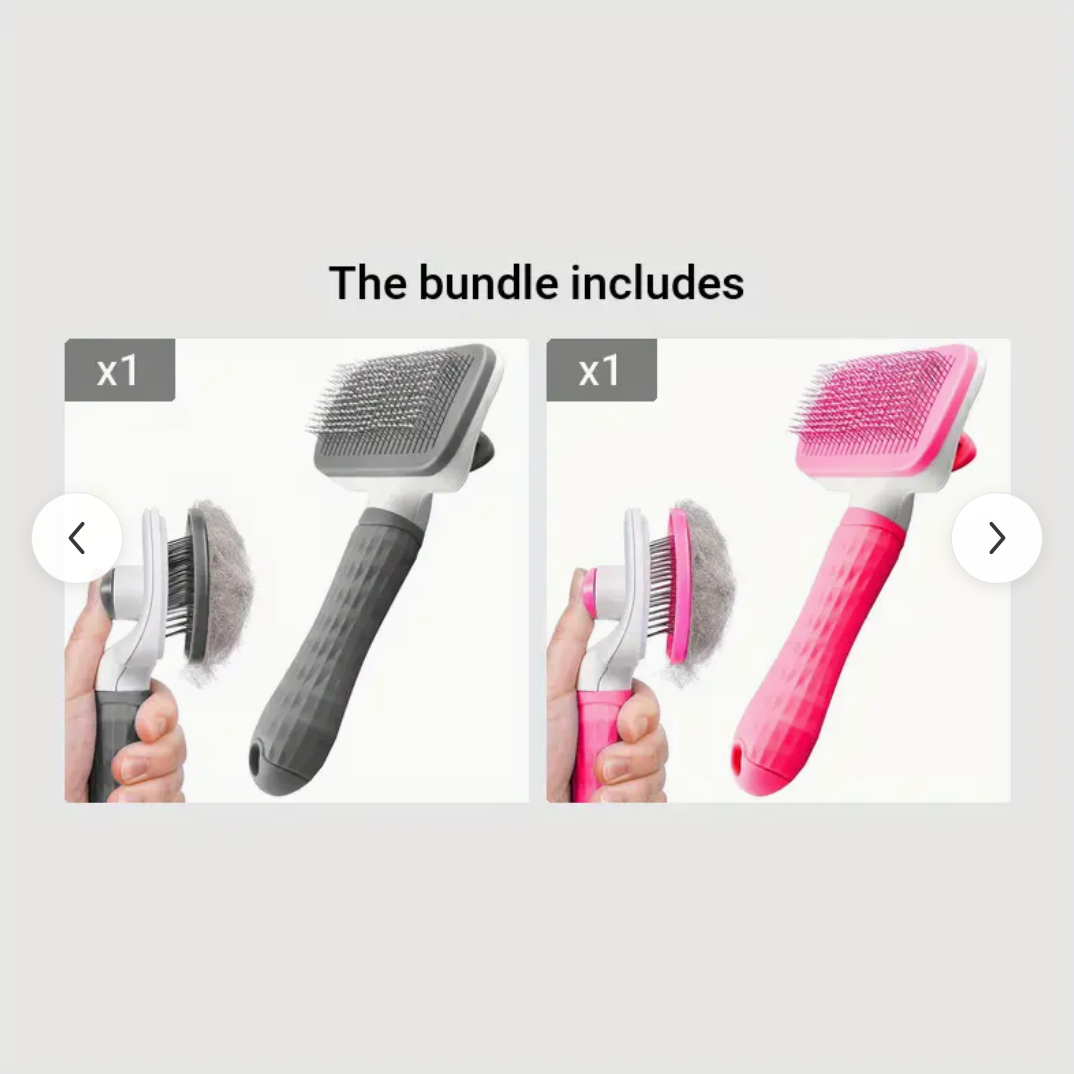 Professional Pet Massage Comb & Brush – One-Click Undercoat Remover for Dogs & Cats
