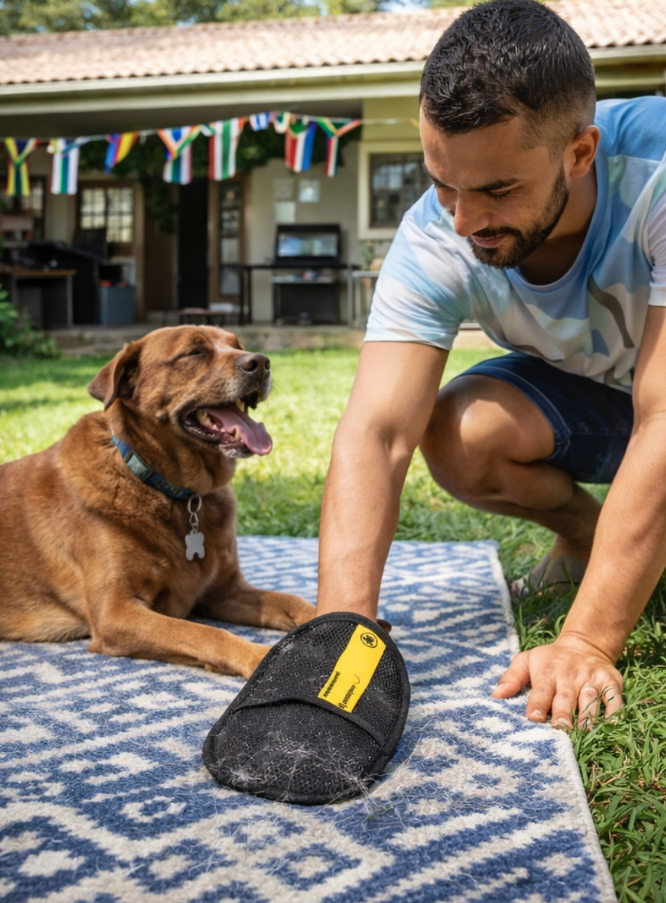 Dual Directional, All Purpose Fabric Hair Remover Glove & Lint Removal Glove – Dual Textured Bottom Surface