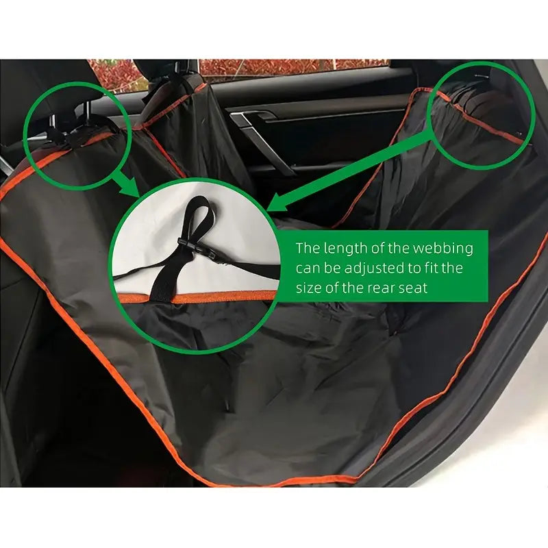 210D Foldable Single-Layer Car Pet Mat – Lightweight Rear Seat Protector for Dogs & Cats