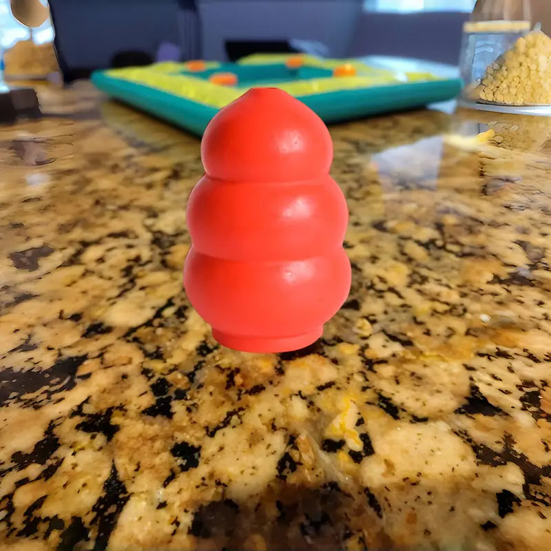 Durable Chew-Proof Dog Toy – Treat-Dispensing Bouncing Rubber Ball for Small to Medium Breeds