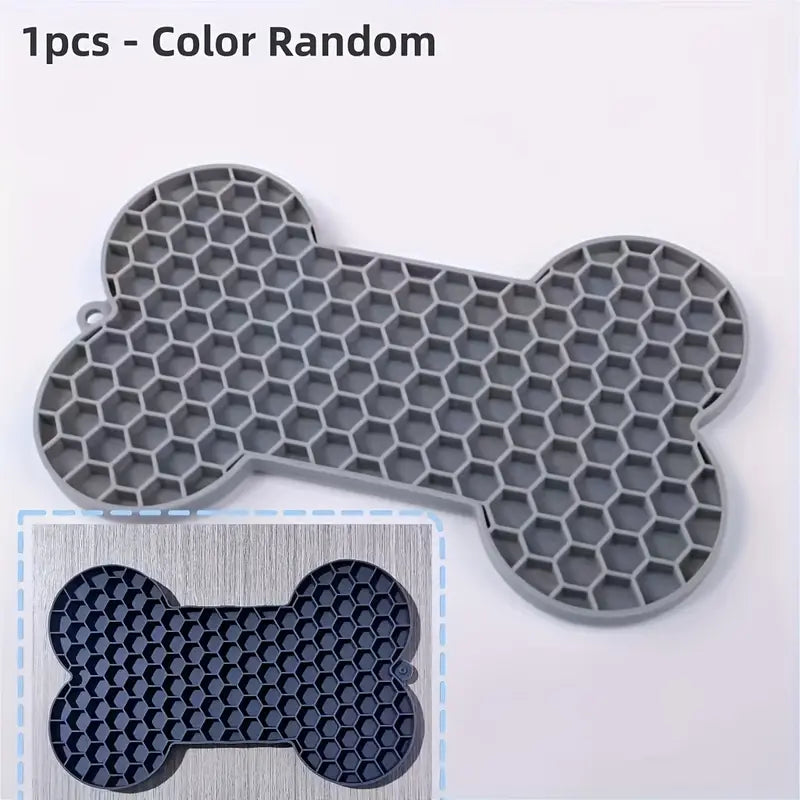 Anxiety Relief Dog Lick Pad – Slow Feeder with Suction Cups for Treats