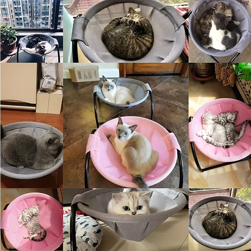 Breathable Cat Hammock Bed – Cooling Cot Sofa for Cats