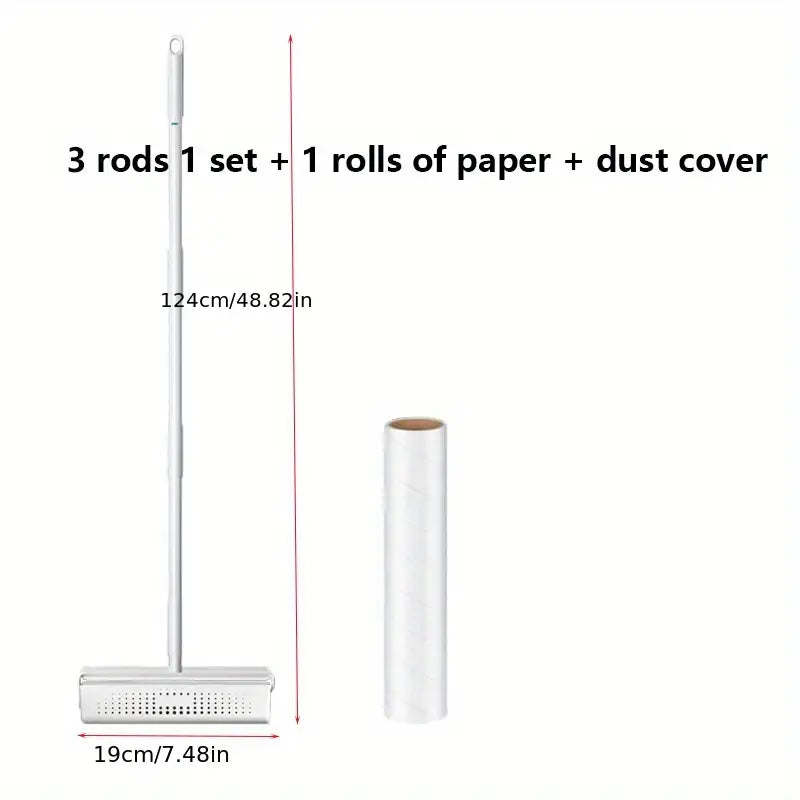 Sticky Hair Roller – Long Bar Handle with Diagonal Tear Design for Pet Hair Removal