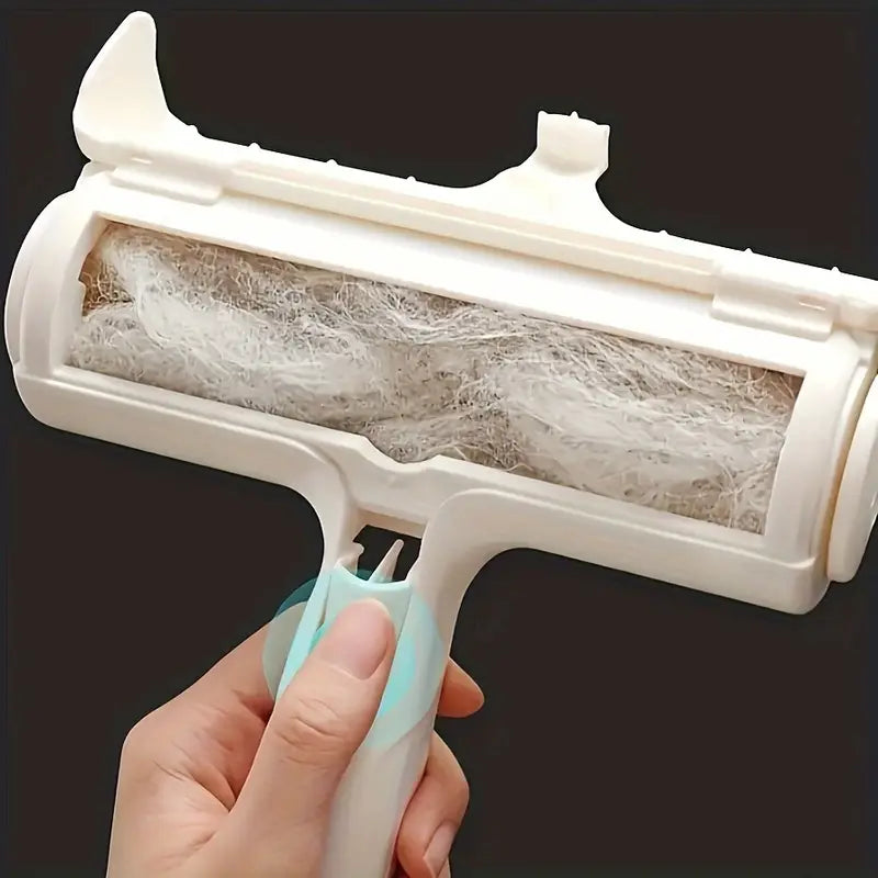 Reusable Portable Lint Roller Brush – Fast Pet Hair Removal for Furniture & Clothing
