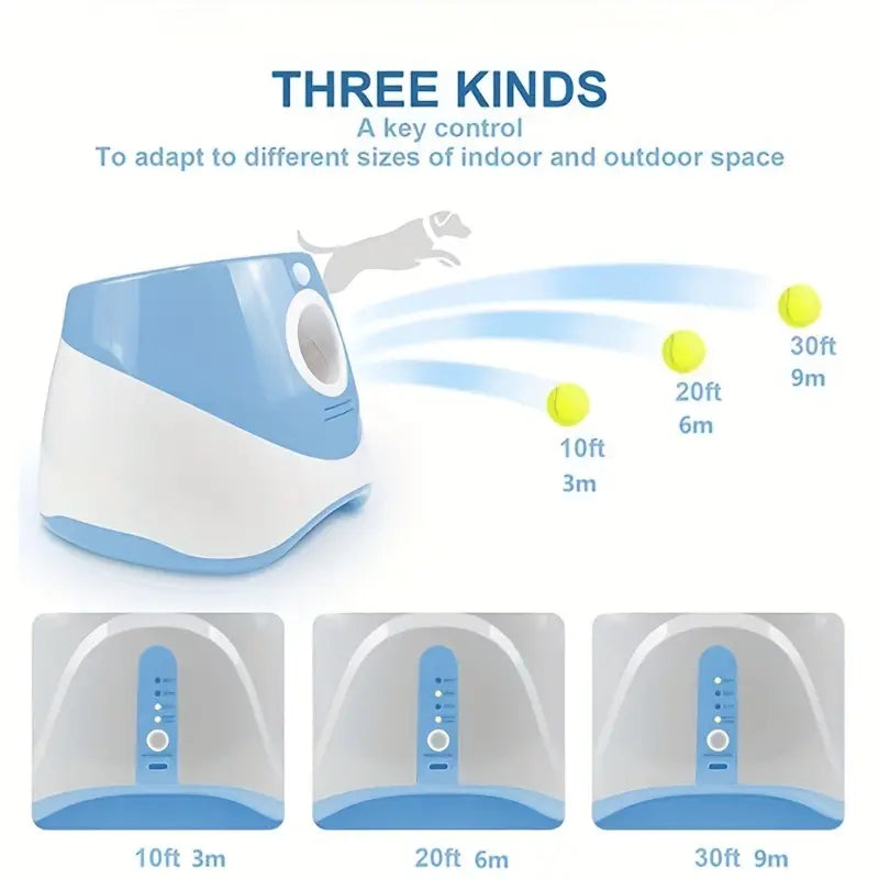 Automatic Dog Ball Launcher – USB Rechargeable Tennis Ball Thrower