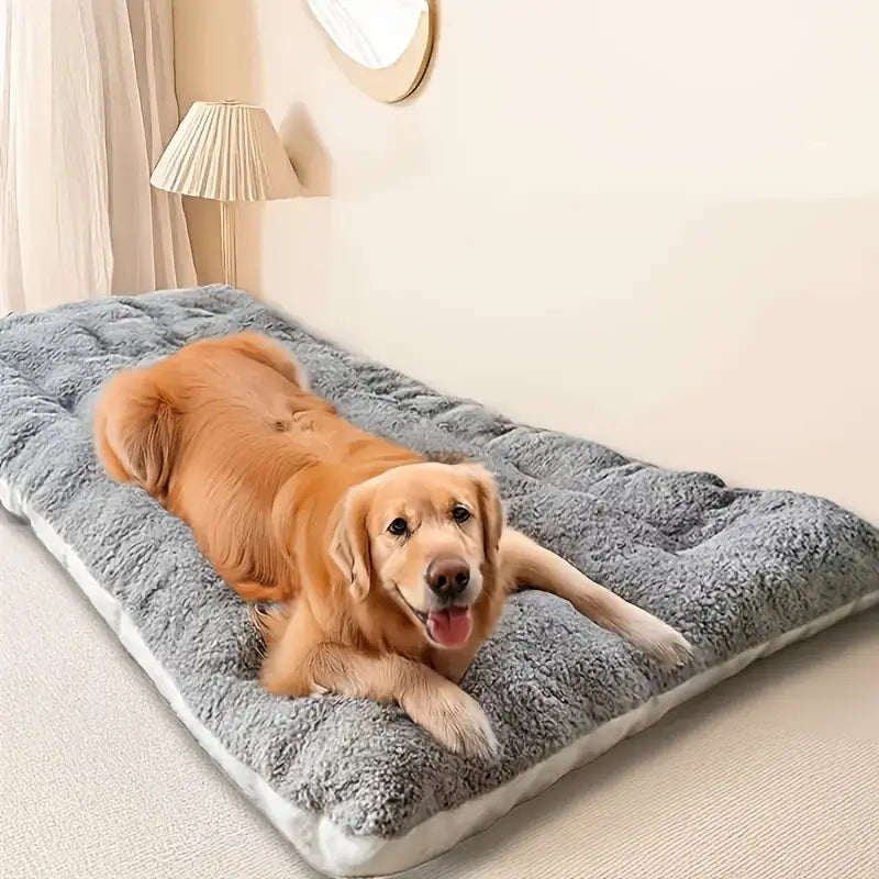 Extra-Large Plush Dog Bed Sofa – Ultra-Soft Checkered Comfort for All Breeds