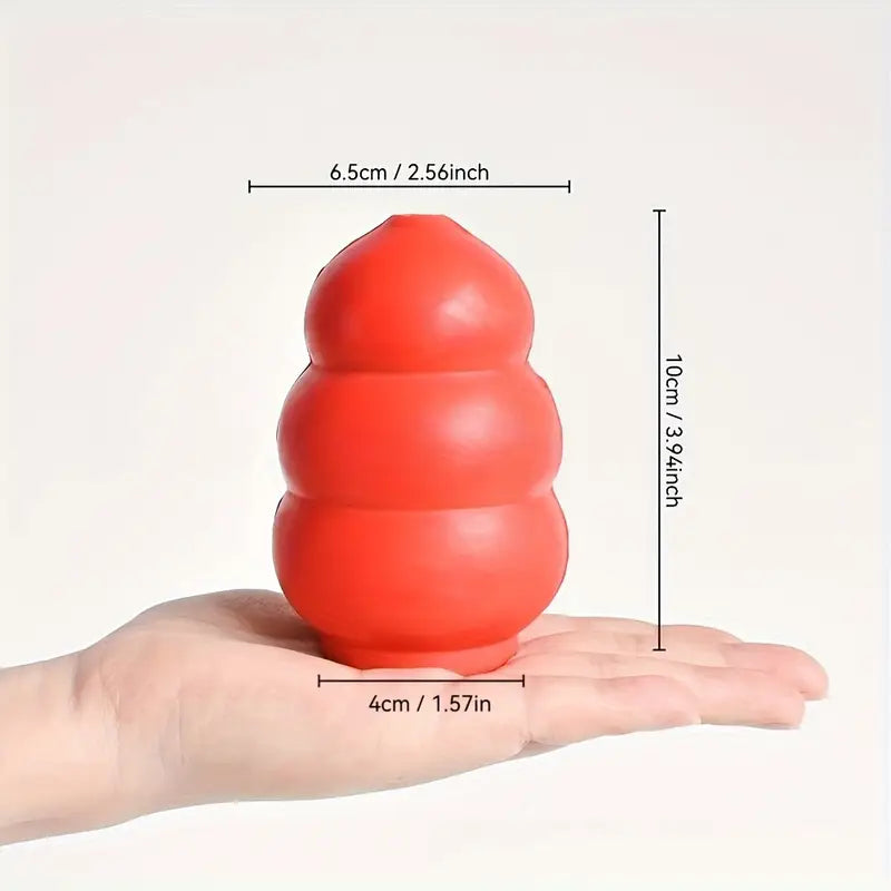 Durable Chew-Proof Dog Toy – Treat-Dispensing Bouncing Rubber Ball for Small to Medium Breeds