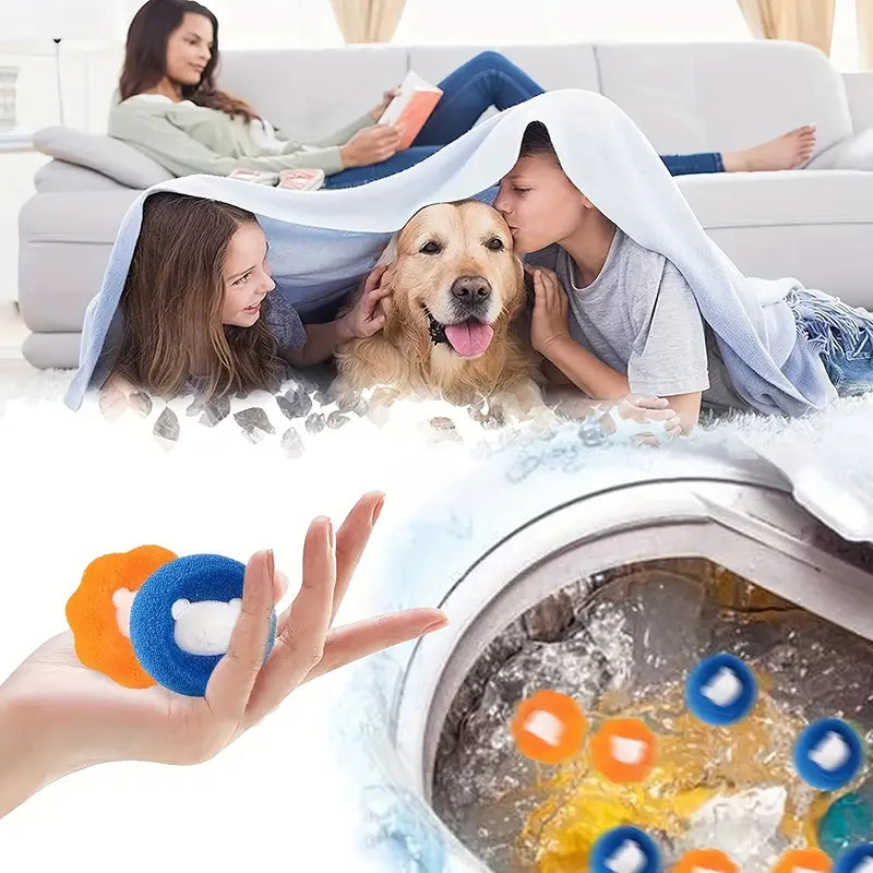 Pet Hair Remover Dryer Ball – Reusable, Reduces Wrinkles & Shortens Drying Time