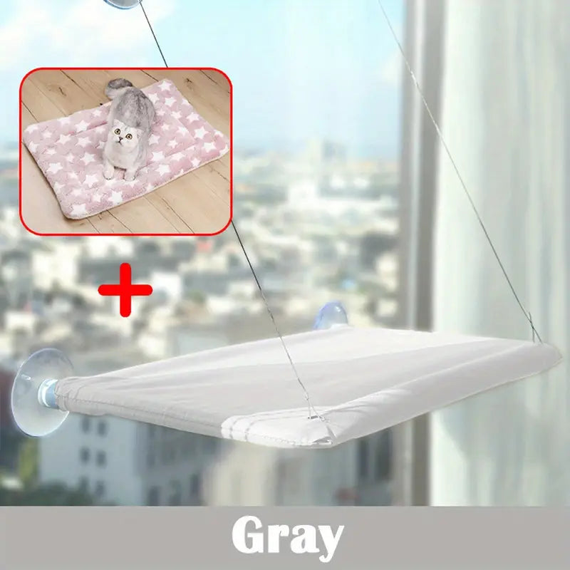 Cozy Cat Window Perch – Comfy Window-Mounted Hammock Bed for Cats