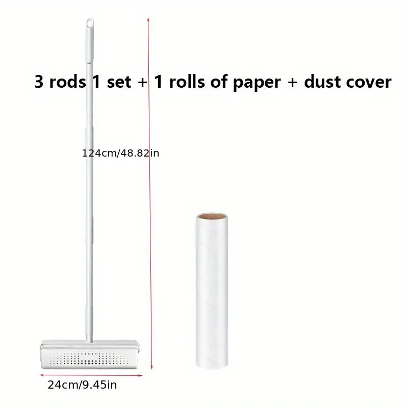 Sticky Hair Roller – Long Bar Handle with Diagonal Tear Design for Pet Hair Removal