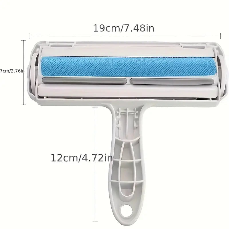 Reusable Portable Lint Roller Brush – Fast Pet Hair Removal for Furniture & Clothing