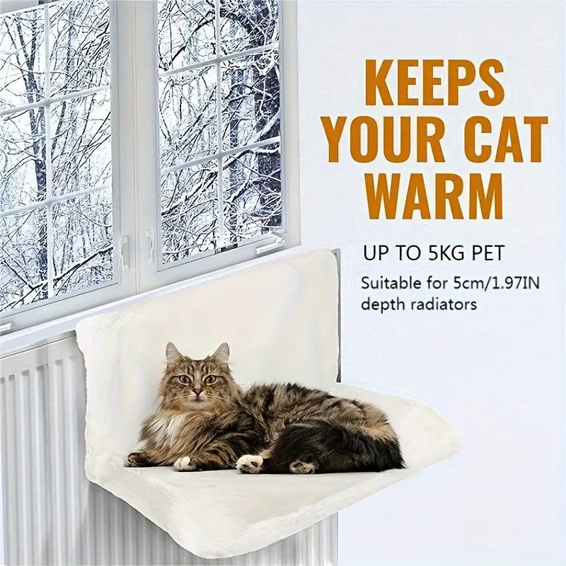 Cat Hanging Bed – Plush Flannel Hammock for Small Pets