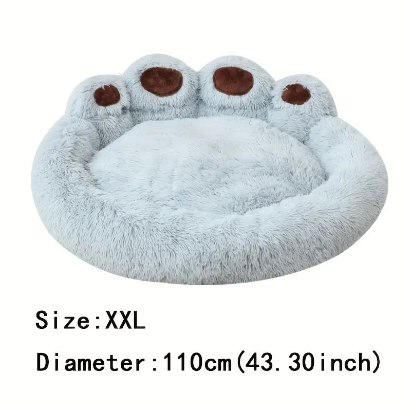 Soft Long Plush Cat & Dog Bed – Warm Winter Kennel Mat & Cozy Sleeping Sofa for Pets (S-3XL)
