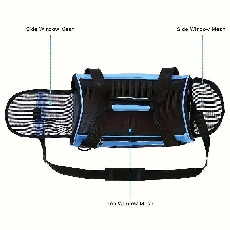 Portable Pet Carrier for Cats & Dogs – Airline-Approved Foldable Travel Bag (S - L)