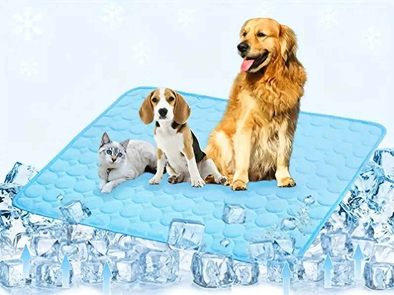 BEIYU PET Cooling Mat for Dogs & Cats – Breathable Washable Summer Comfort Pad (XS - XXL)