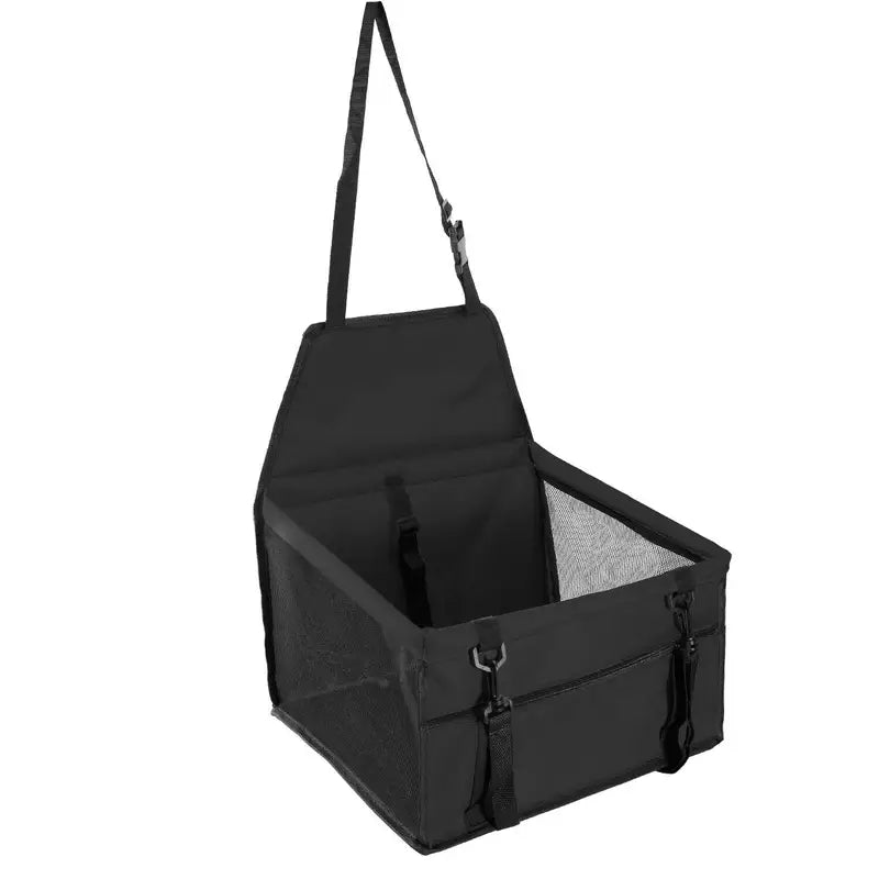 Reinforced Pet Car Booster Seat – Safe & Stable Travel Carrier for Dogs & Cats with Safety Belt