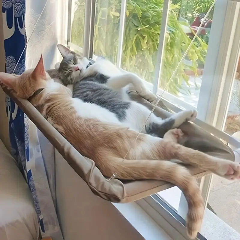 Cozy Cat Window Perch – Comfy Window-Mounted Hammock Bed for Cats