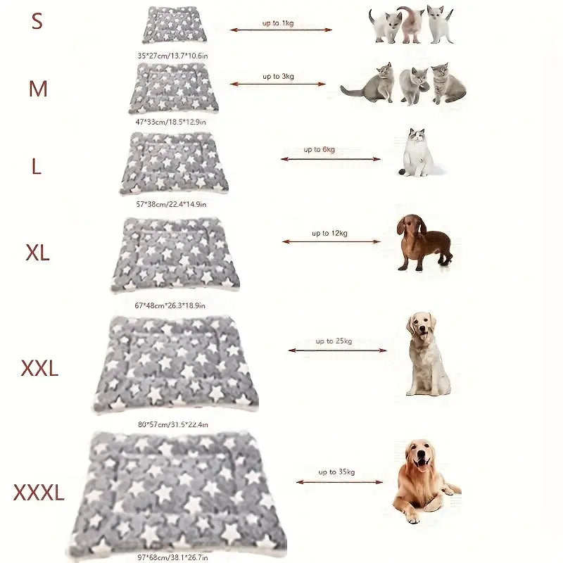 Soft Dog Crate Mat – Thickened Winter Dog Bed & Blanket Nest (S-3XL)