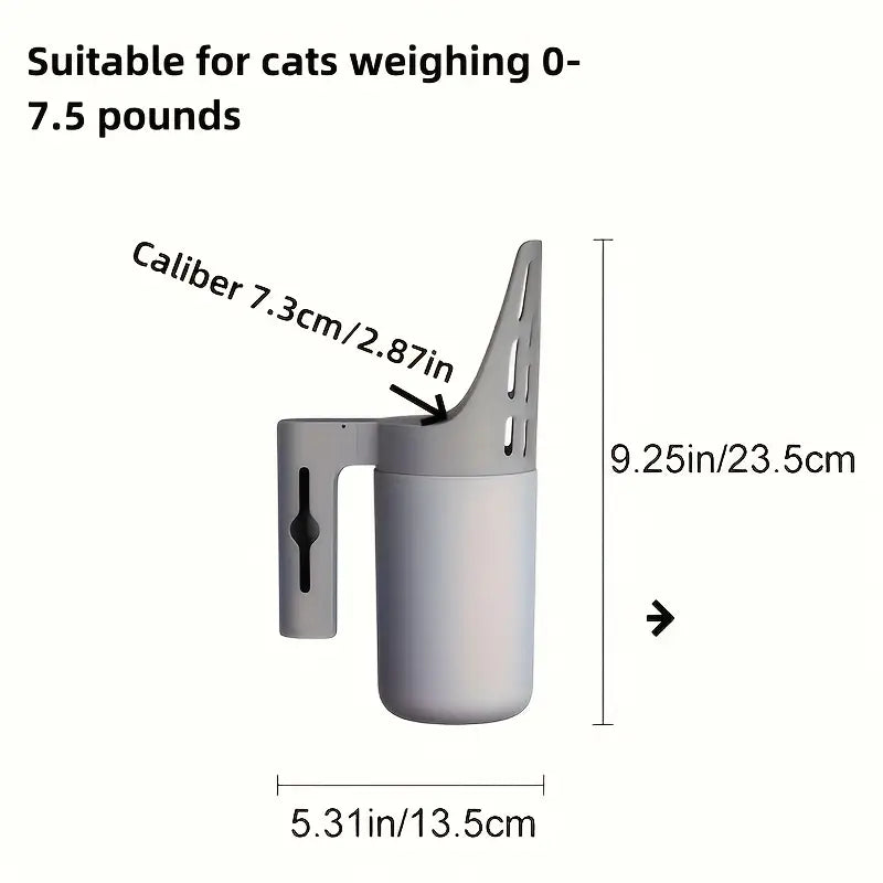 Large Capacity Cat Litter Scoop with Bracket – Easy-Clean Waste Storage Box & Durable Plastic Design
