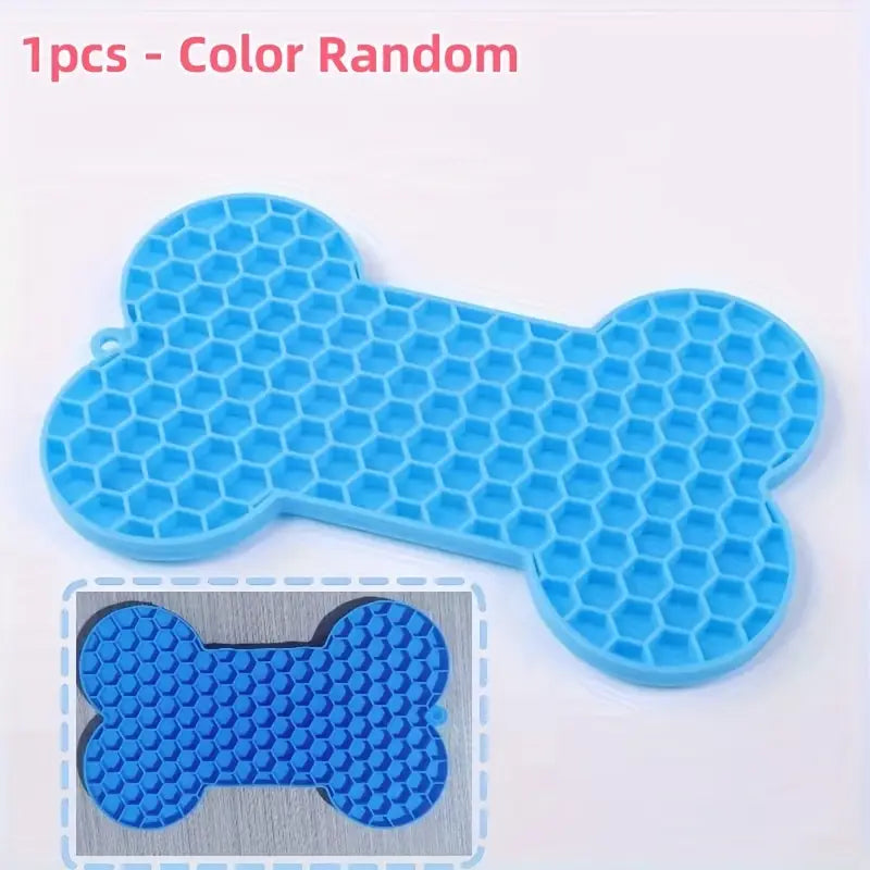 Anxiety Relief Dog Lick Pad – Slow Feeder with Suction Cups for Treats