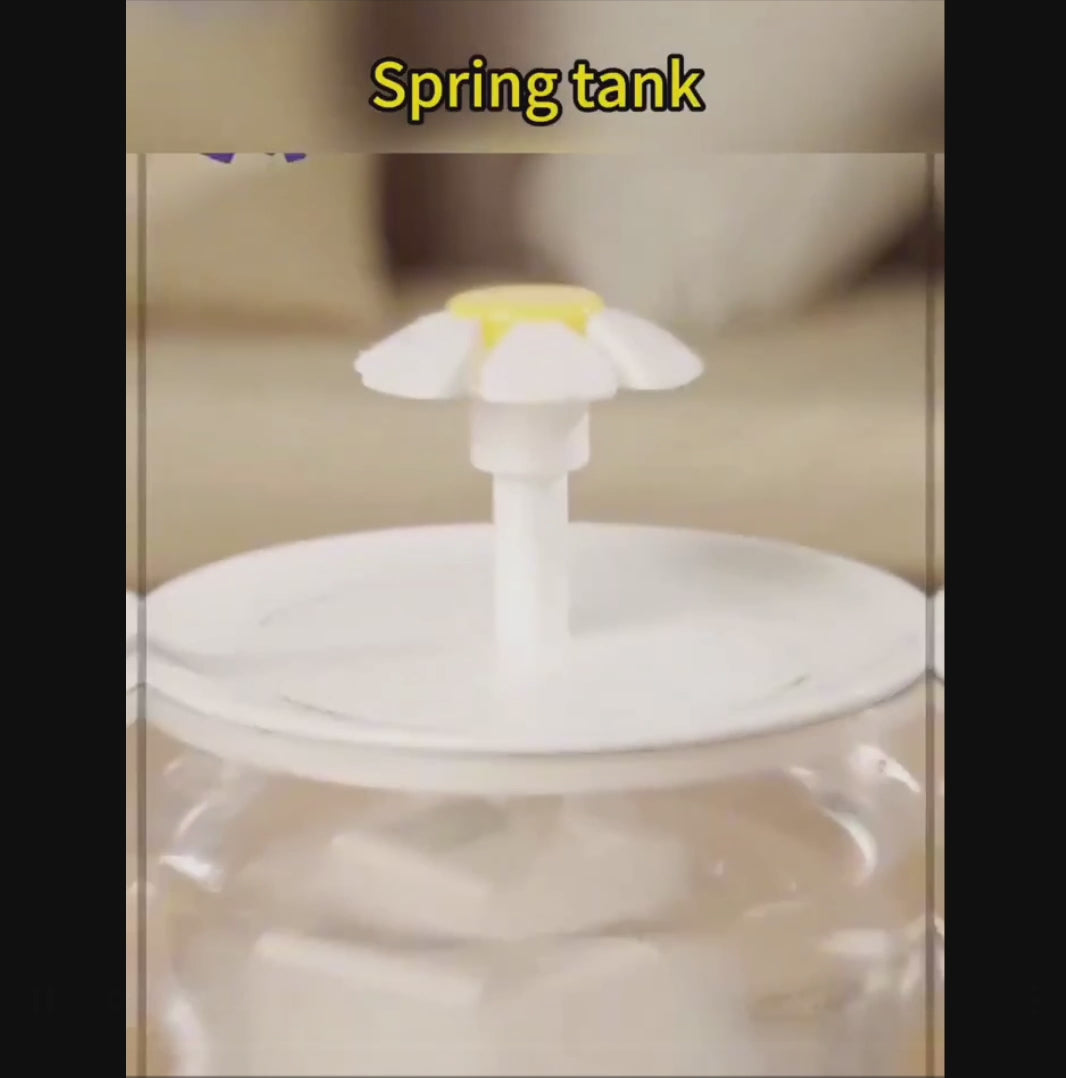 Automatic Flower-Shaped Pet Water Fountain – Fresh Flow Dispenser for Cats & Dogs