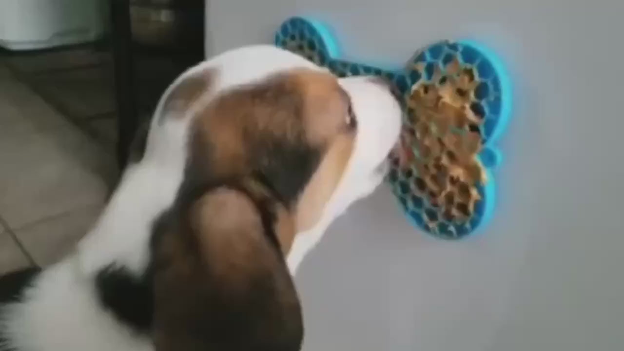 Anxiety Relief Dog Lick Pad – Slow Feeder with Suction Cups for Treats