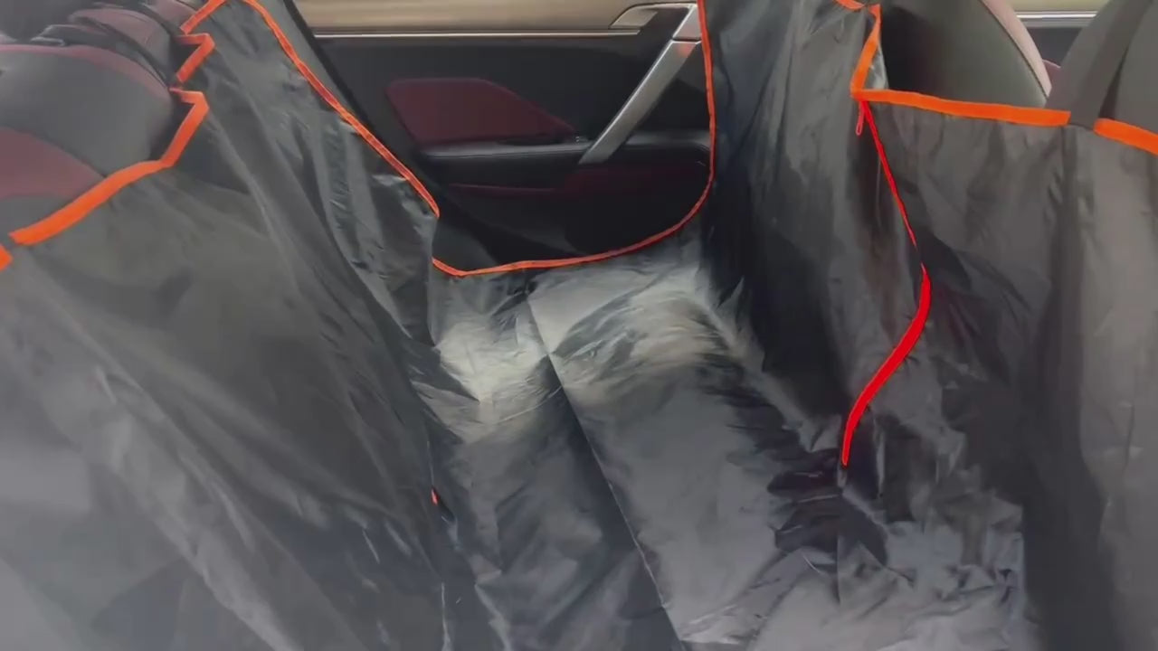 210D Foldable Single-Layer Car Pet Mat – Lightweight Rear Seat Protector for Dogs & Cats
