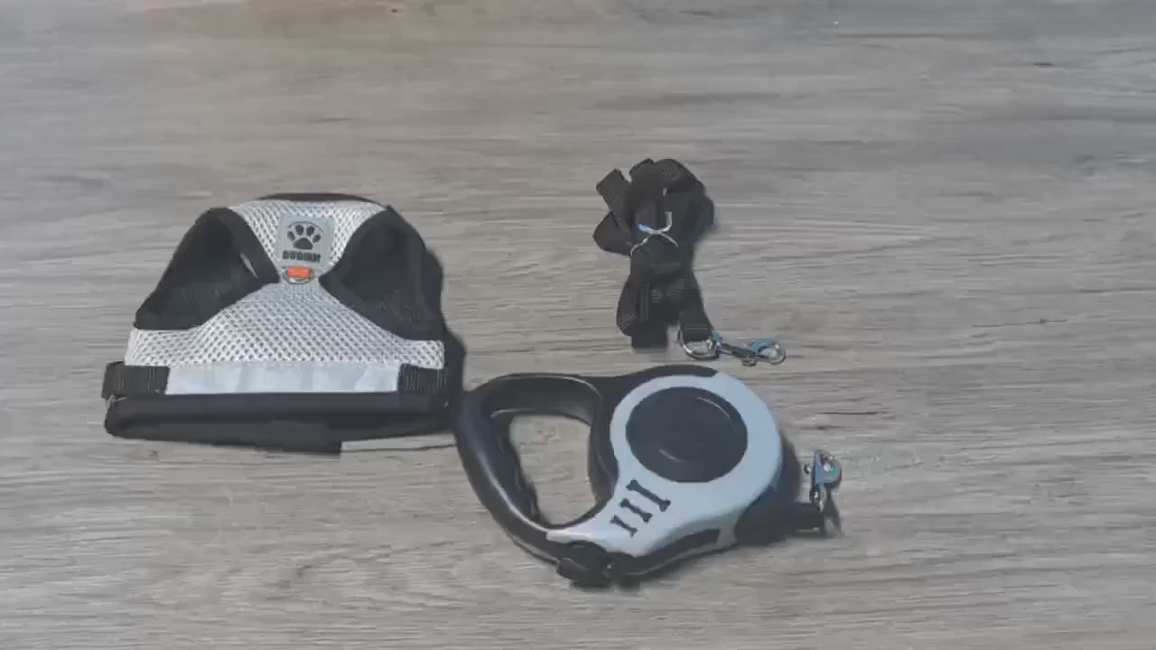 Cat & Dog Vest-Style Harness with Leash – Adjustable Escape-Proof Safety Set